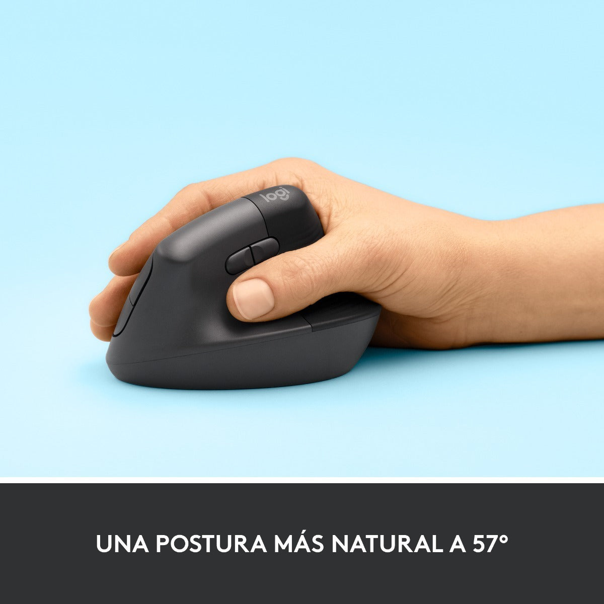 Mouse Vertical Bluetooth Ergonomico Diestro Logitech Grafito
