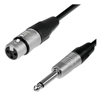 Cable Audio Xlr Hembra Jack Mono 10 Metros Ul-mic-xj6010