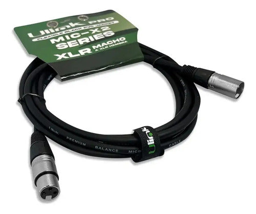 Cable De Audio Xlr Macho Hembra De 10 Mts Ul-mic-x2010