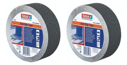 Cinta Antideslizante Negra De 15m X 50mm Tesa Pack 2 Negro