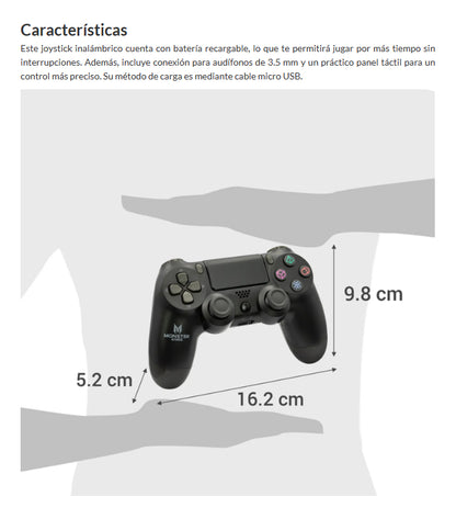 Control Inalámbrico Joystick Monster Games D-shock Compat P4
