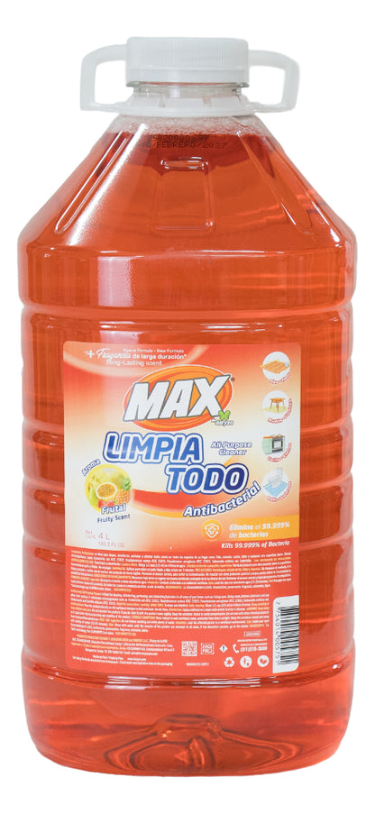 Limpia Todo Líquido Piso Antibacterial 4 Litros Aroma Frutal