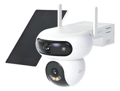 Cámara Seguridad Wifi Hb90 2k+ Dual Con Panel Solar Ezviz Blanco