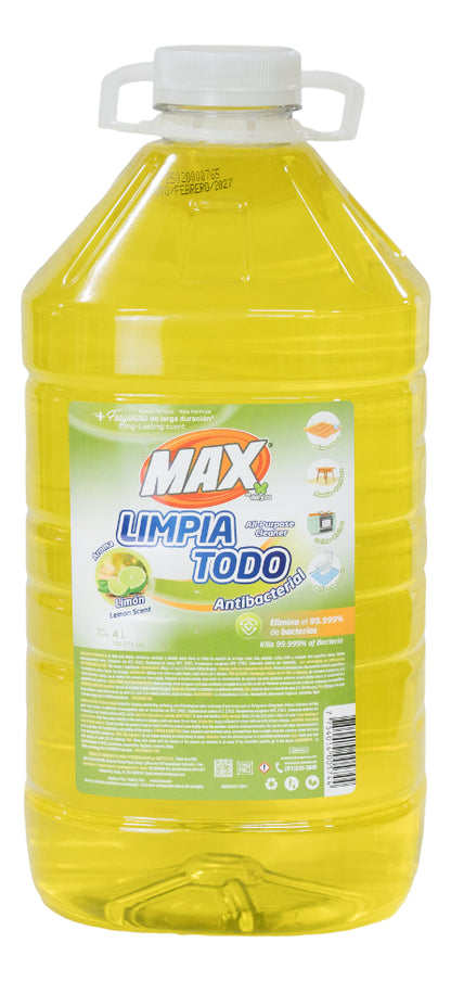 Limpia Todo Líquido Piso Antibacterial 4 Litros Aroma Limón