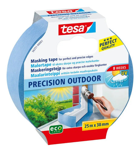 Cinta Masking Tape Exterior 25mt X 38mm Tesa Azul Acero Masking Tape