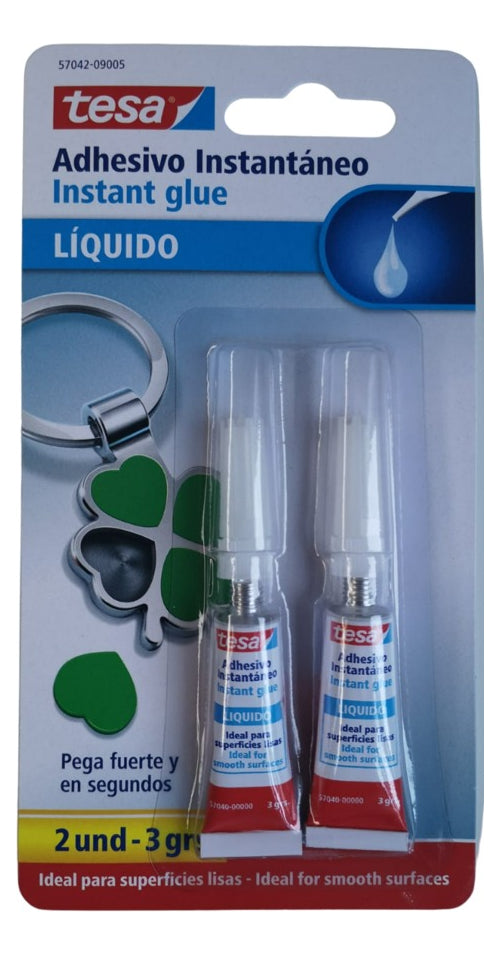 Gel Adhesivo Instantáneo 2 Unidades De 3gr Tesa