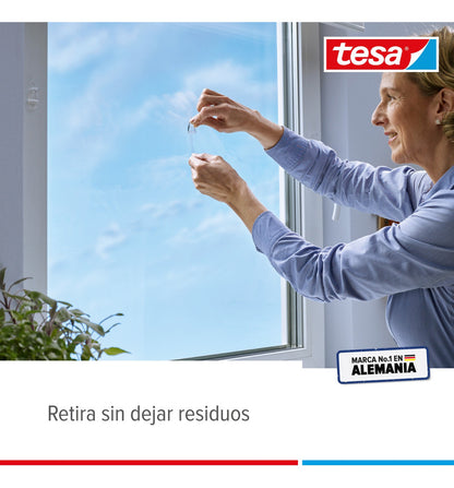 Pack 3 Blíster Gancho Removible Acrílico Vidrio 0,2 Kg Tesa