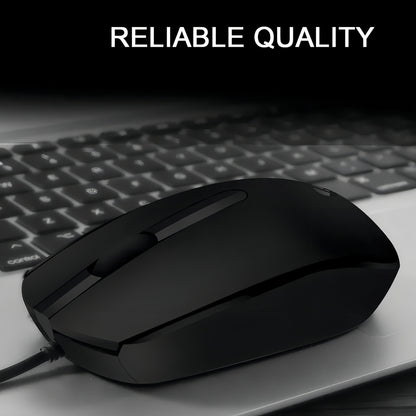 Mouse Óptico Alámbrico Usb Hp M10 Negro 1200 Dpi