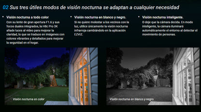 Cámara Seguridad Pt Wifi H8c Pro 3k Auto-tracking Ezviz