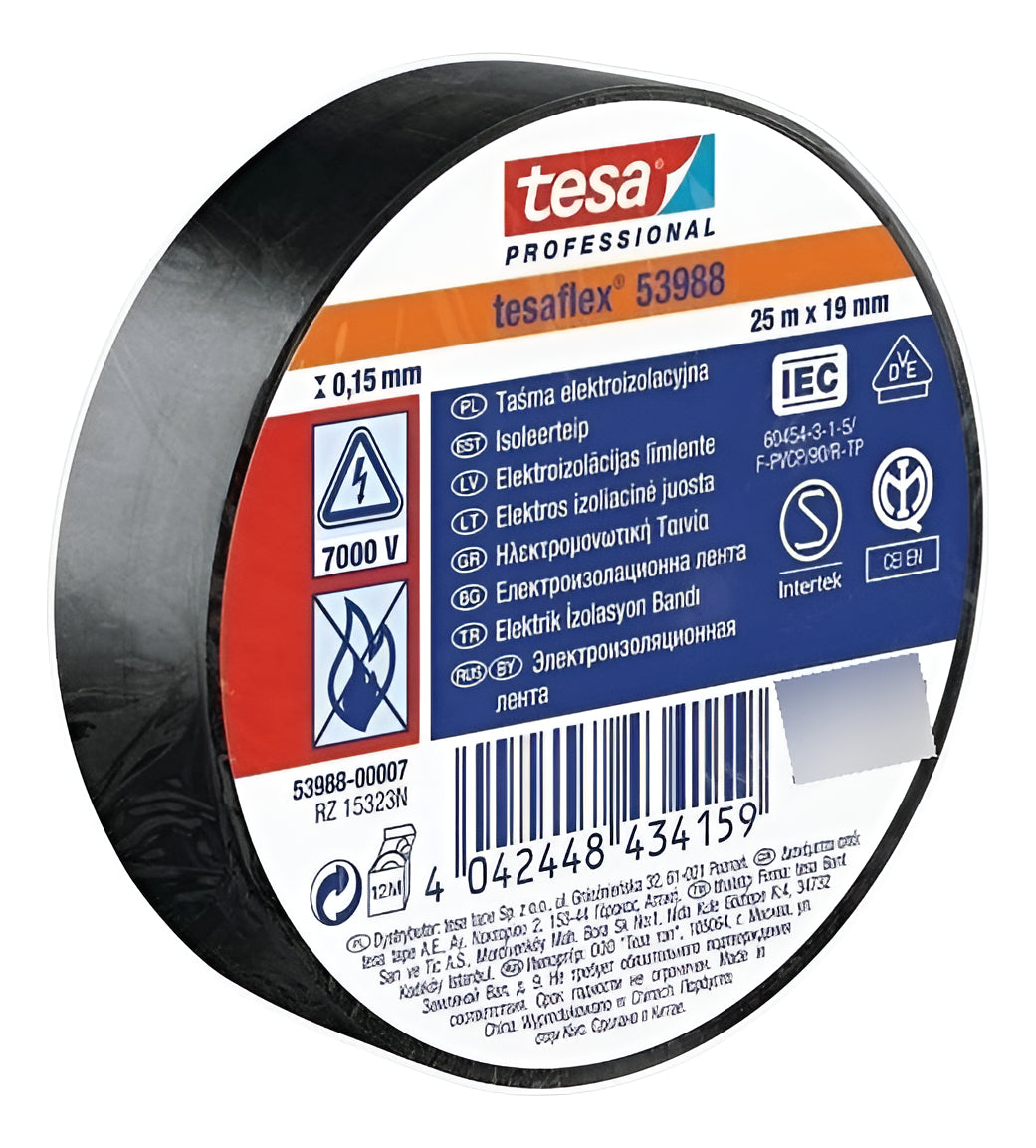 Cinta Aislante Profesional Tesaflex 20m X 19mm Tesa