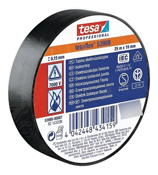 Cinta Aislante Profesional Tesaflex 20m X 19mm Tesa