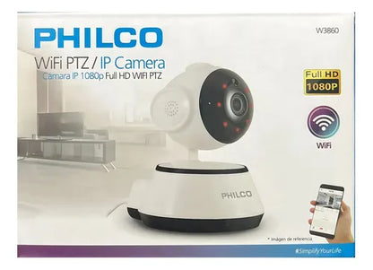 Cámara Seguridad Wifi Visión 360° Full Hd Philco W3860 Blanco