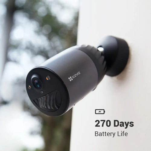 Cámara Ip Exterior Wifi 2mp Batería Litio Bc1c Elife Ezviz Negro