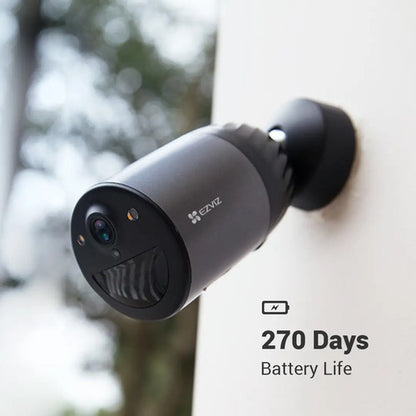 Cámara Ip Exterior Wifi 2mp Batería Litio Bc1c Elife Ezviz Negro