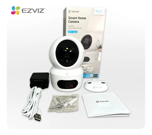Cámara Pt Inteligente Wifi H7c Dual 2k + Panoramica Ezviz Blanco