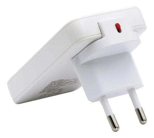 Cargador Super Rápido Pared Plano Tipo C Usb A 65w Philco Blanco