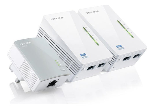 Kit Wifi Tl-wpa4220t De Tp-link Av600 Powerline 3 Unidades