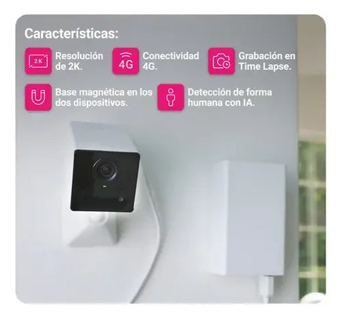 Cámara Inteligente Magnetica Con Batería Cb2 4g 1080p Ezviz Negro