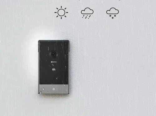 Video Portero Wifi Ezviz Smart Home Hp7 2k 3mp Doorphone Color Gris Oscuro