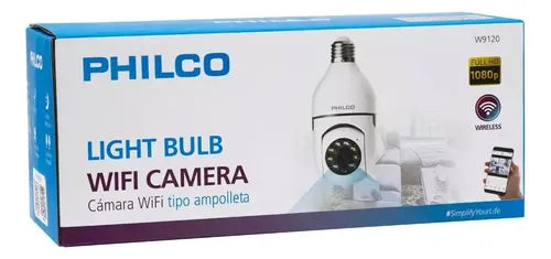 Cámara Seguridad Cctv Wifi Philco W9120 2mp Vigilancia Hd Blanco