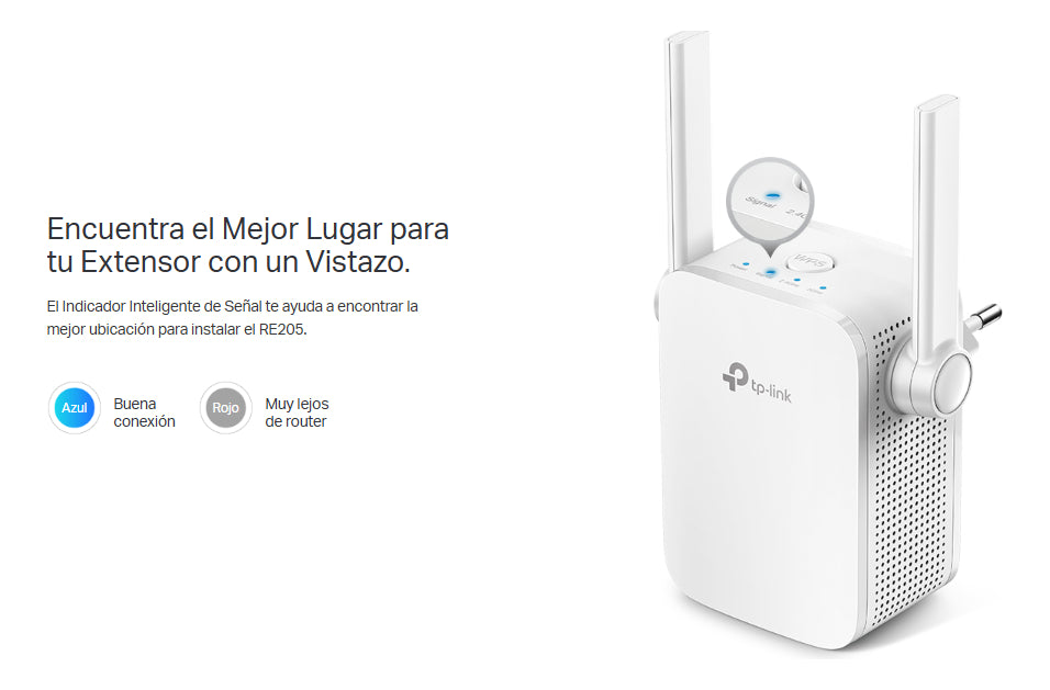 Extensor Cobertura Wifi 5 Ac750 Tplink Doble Banda Re205