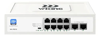 Switch 8fe Poe+ (76w) 250mts + 2fe No Administrable Wiking