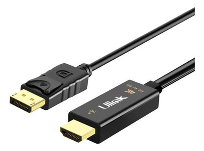 Cable Hdmi A Displayport 4k 60hz 1.8m Ul-cbhdp700 Negro