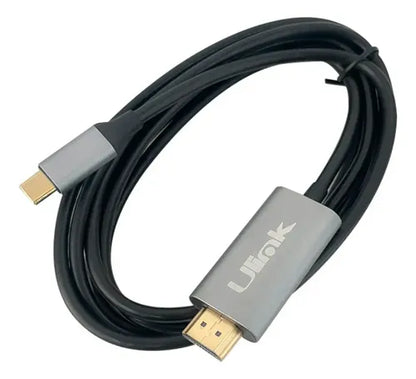 Cable Usb-c A Hdmi 4k 60hz 1.8m Ulink Negro Modelo Ul-chdmi180