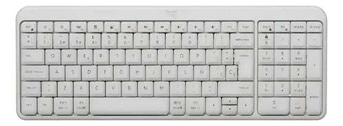Teclado Inalámbrico Ligero Compacto Bluetooth Logitech K250 Blanco Español España