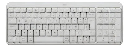 Teclado Inalámbrico Ligero Compacto Bluetooth Logitech K250 Blanco Español España