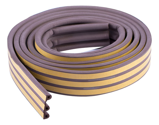 Burlete Adhesivo Perfil P 25m Ventanas Marrón Tesamoll