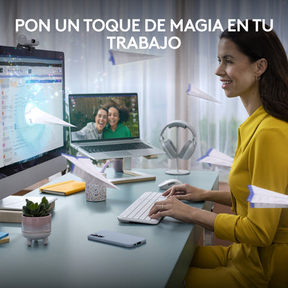 Teclado Inalámbrico Signature Slim K950 Logitech Blanco