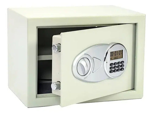 Caja Fuerte Seguridad Buten Modelo  17,7l Blindaje Reforzado Beige