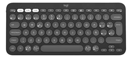 Teclado Bluetooth Compacto Pebble Keys 2 K380s Grafito