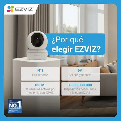 Cámara Seguridad Cb1 Interior Inteligente 1080p Ezviz Audio Blanco
