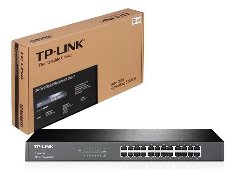 Switch Tp-link Tl-sg1024 Gigabit Rackmount