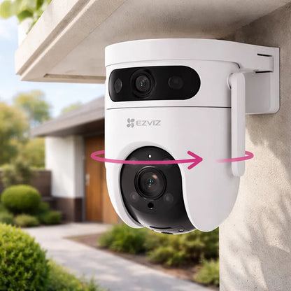 Cámara Doble Lente H9c 3k Wifi 6 Smart Tracking 360 Ezviz Blanco
