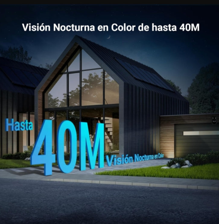 Cámara Panorámica Pt 360 Wifi H9c Dual 2k Exterior Ia Ezviz