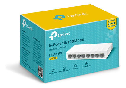 Switch 8 Puertos Ls1008 10/100mbps Desktop Tp-link
