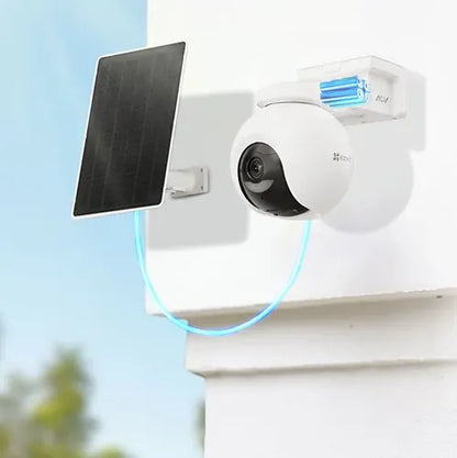 Panel Solar 8w Usb-c Carga Continua Camara Bateria Ezviz Blanco 5.4v 6.8v