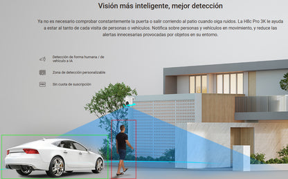 Cámara Seguridad Pt Wifi H8c Pro 3k Auto-tracking Ezviz