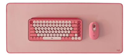 Alfombrilla Escritorio Mouse Pad Logitech Rosa Grande Xl