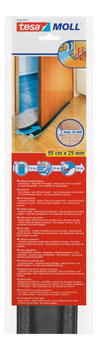 Protector Burlete Aislante Doble Puerta 25mm X 95cm Tesa Marrón