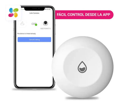 Sensor Fuga Agua Inteligente Wifi Ip67 T10c Ezviz Color Blanco