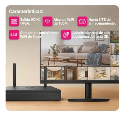 Nvr Seguridad Wifi X5s 4 Canales 5mp Ezviz