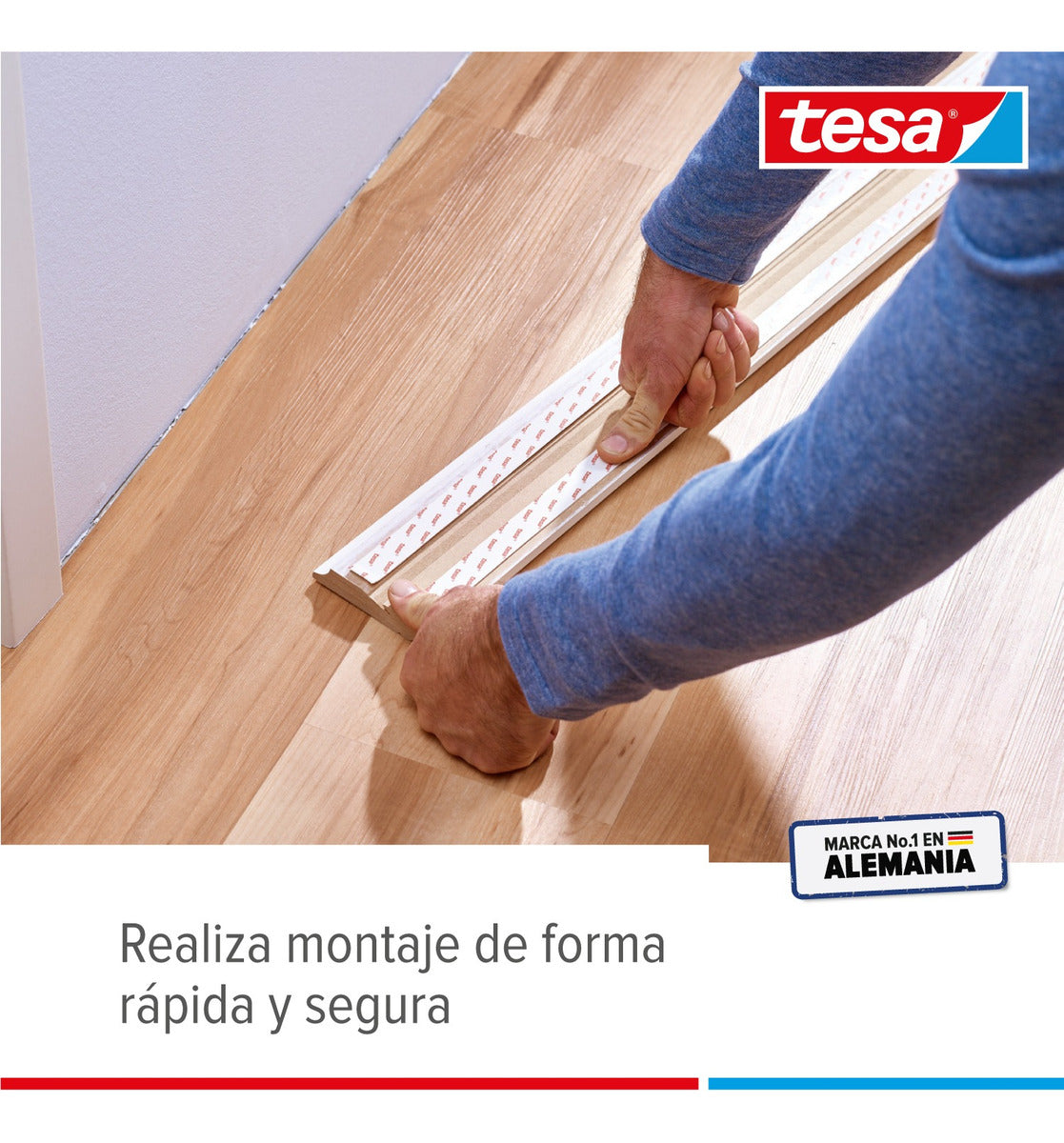 Pack X3 Cinta Doble Cara Pared Yeso 10 Kg/m 5mx19mm Tesa