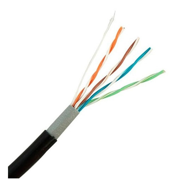 Cable Red Exterior Cat5e Doble Chaqueta Pvc 305 Metros Ulink