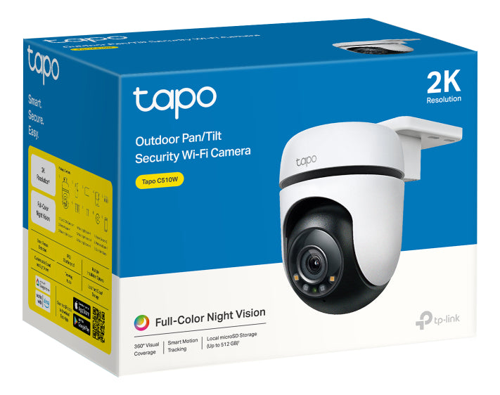 Camara Seguridad Wifi C510w 2k Full Color 360° Exterior Tapo