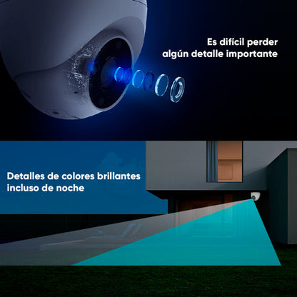 Cámara Seguridad Domo Wifi H4 2k Audio Bidireccional Ezviz Blanco