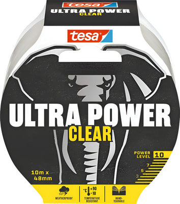 Cinta Reparación Ultra Power Clear Invisible 10mx48mm Tesa® Transparente Lisa